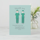 ドクター&ナースフラットサンキューカード サンキューカード (スタンド正面)