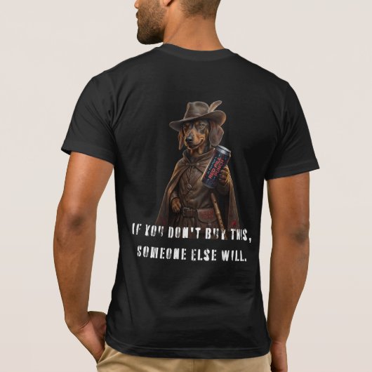 ドクター・パイパー、「パンチを食らわせろ」 Tシャツ (裏面)