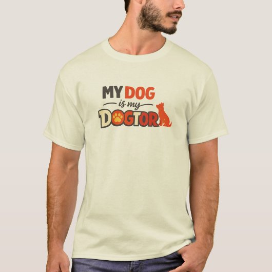 ドクター・プン デザイン かわいい犬好き ギフトアイデア Tシャツ (正面)