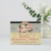 ドクター・マイルズの便秘薬のタブレットのエフェメラ ポストカード (スタンド正面)