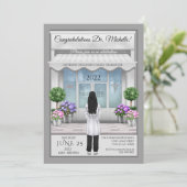 ドクター・メディカル・卒業招待状 招待状 (スタンド正面)