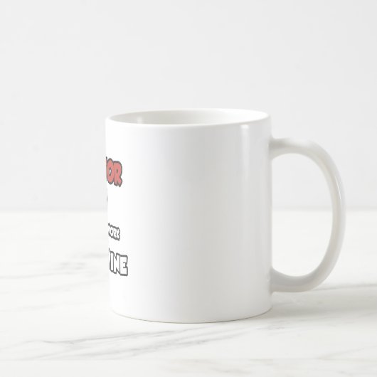 ドクター…ワインのために働く コーヒーマグカップ (右)