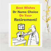 ドクター・最高のウィッシュ・リタイアメント・カード カード (黄色い花)