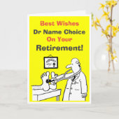 ドクター・最高のウィッシュ・リタイアメント・カード カード (黄色い花)