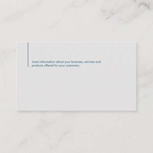 ドクター | 歯科医院椅子 名刺 (裏面)