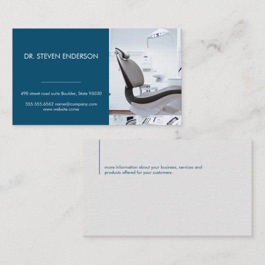 ドクター | 歯科医院椅子 名刺 (正面/裏面)