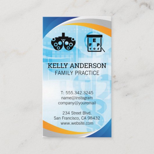 ドクター | MDの練習 | フォトメトリックアイコン 名刺 (正面)