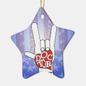 ドクターASL SIGN I LAVE YOU -ハート- MEDICAL CROSS セラミックオーナメント (左)