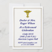 ドクターMD退職招待状 招待状 (裏面)