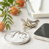 ドクパーソナライズされたター キーホルダー (側面)