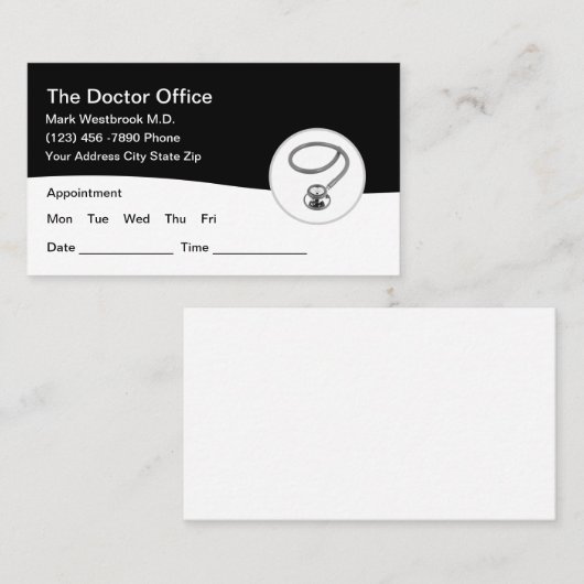 ドクモダンターアポイントメント名刺 名刺 (正面/裏面)