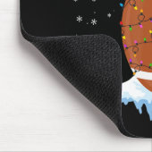 ドクリスマスサッカーサンタハットメリークリスマスフットバル マウスパッド (コーナー)