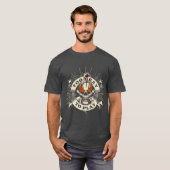 ドクロがグレイすぎて遊べない Tシャツ (正面フル)