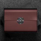 ドクロとダークローズ | ファンキーなグリッターオンブレ サンクス ラウンドシール