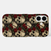 ドクロとブライア・ローズ Case-Mate iPhoneケース (裏面 (横))