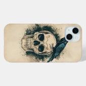 ドクロとワタリガラス Case-Mate iPhoneケース (裏面 (横))