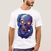 ドクロと蛇の決闘 Tシャツ (正面)