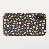 ドクロと骨のハロウィンパターン Case-Mate iPhoneケース (裏面(横))