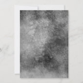 ドクロと骨の山のハロウィンパーティー招待状 招待状 (裏面)