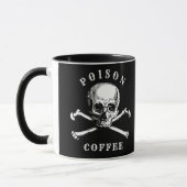 ドクロと骨の毒コーヒー マグカップ (左)