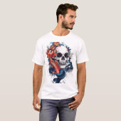ドクロと鯉のセレニティ Tシャツ (正面フル)