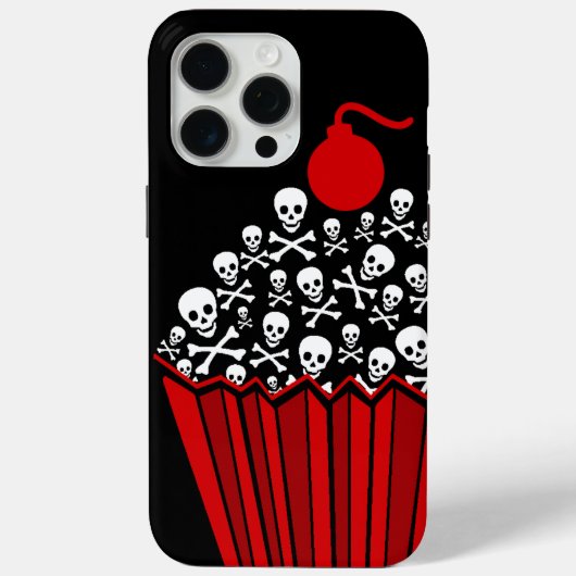 ドクロのカップケーキ Case-Mate iPhoneケース iPhone 15 Pro Maxケース (裏面)
