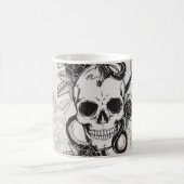 ドクロのコーヒーカップ コーヒーマグカップ (中央)