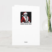 ドクロのサンタ カード (裏面)