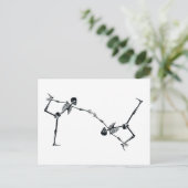 ドクロのダンス ハロウィン ポストカード (スタンド正面)