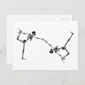 ドクロのダンス ハロウィン ポストカード (正面/裏面)