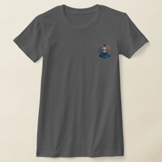ドクロのデザインTシャツ Tシャツ (レイダウン)