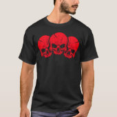 ドクロの三重奏 Tシャツ (正面)