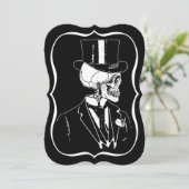 ドクロの新郎招待状 招待状 (スタンド正面)