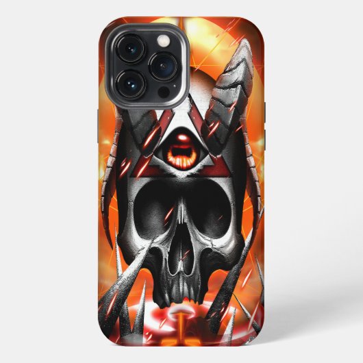 ドクロの目ジョー iPhoneケース (裏面)