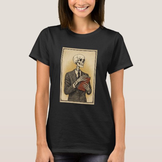 ドクロの肖像画 Tシャツ (正面)