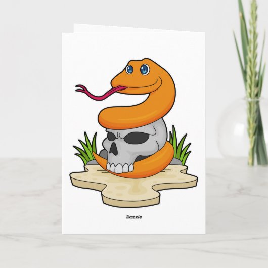 ドクロの蛇 カード (裏面)