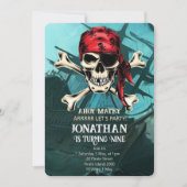 ドクロの誕生日パーティー 招待状 (正面)