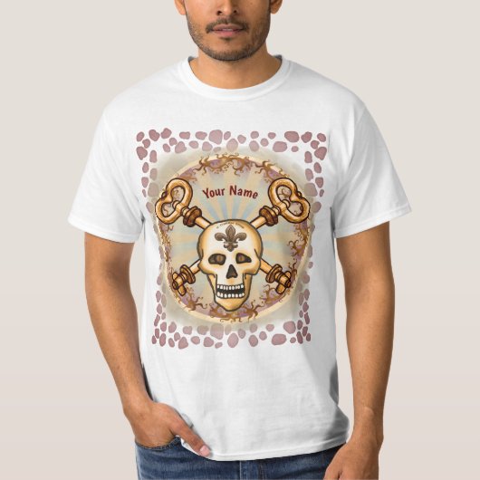ドクロの鍵 スカル Tシャツ (正面)