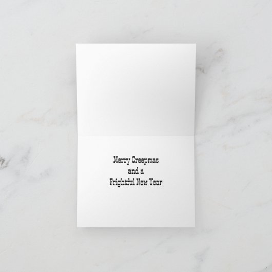 ドクロの雪遊び カード (内部)