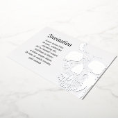 ドクロの顔 箔招待状 (回転した状態)