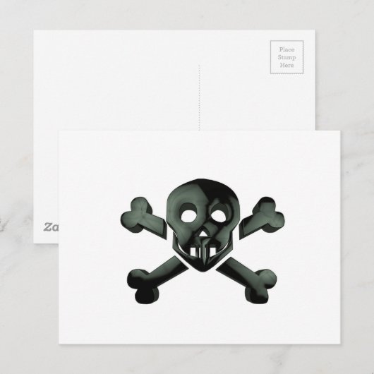 ドクロの髑髏 ポストカード (正面/裏面)