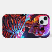 ドクロアート iPhoneケース (裏面横)