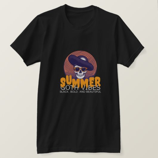 ドクロサマーハット Tシャツ (デザイン正面)