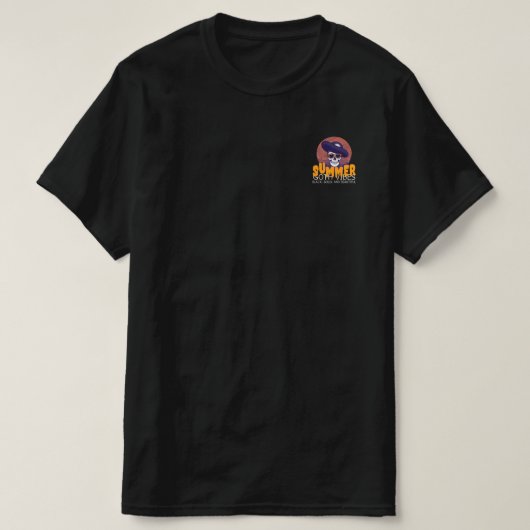 ドクロサマーハット Tシャツ (デザイン正面)