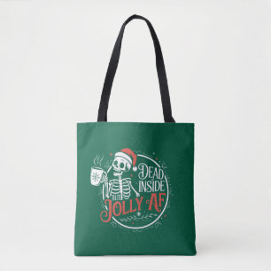 ドクロサンタクロース クリスマスのジョリー トートバッグ