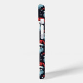 ドクロサンタ ゴシッククリスマス 青ひげ パターン Case-Mate iPhoneケース (裏面 / 左)
