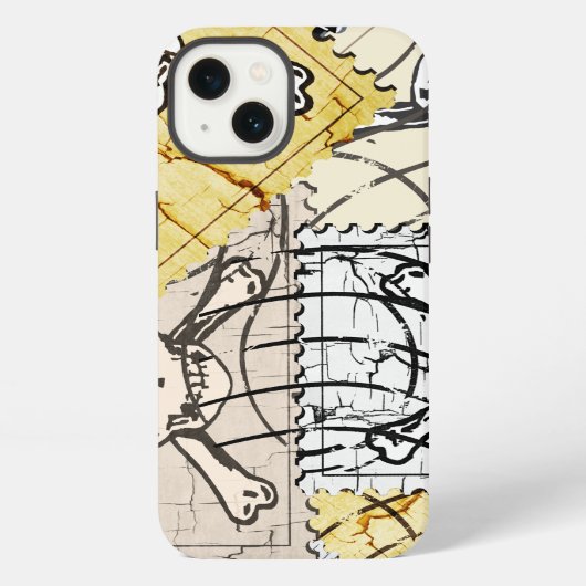 ドクロスタンプ iPhoneケース (裏面)