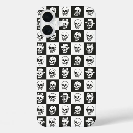 ドクロモザイクアート Case-Mate iPhoneケース (裏面)