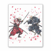 ドクロ侍決闘 シール (正面)