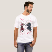 ドクロ侍決闘 Tシャツ (正面フル)